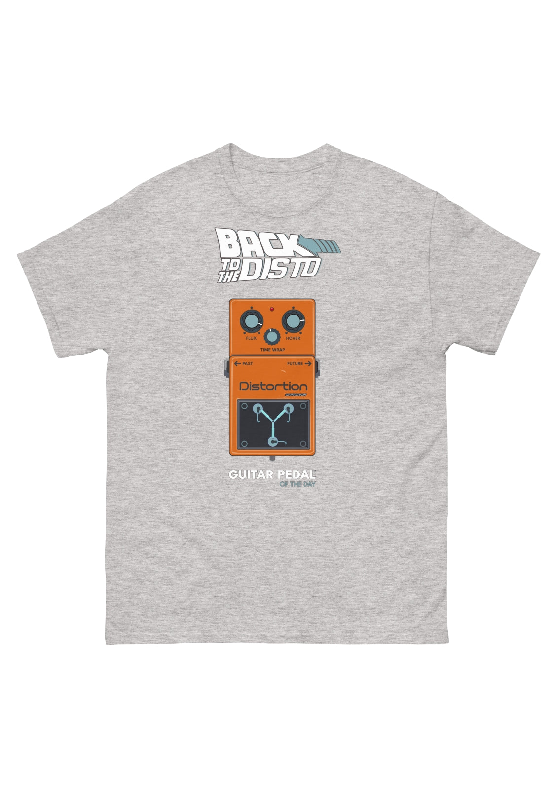 guitar distortion effect pedal t-shirt. Gift idea for guitar players